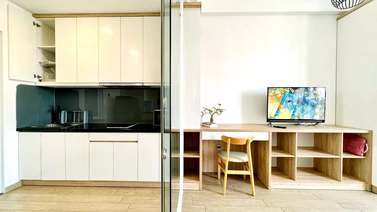 Big Studio M-Z Serviced Apartment For Rent in Thao Dien HCMC 40sqm 500 USD/month