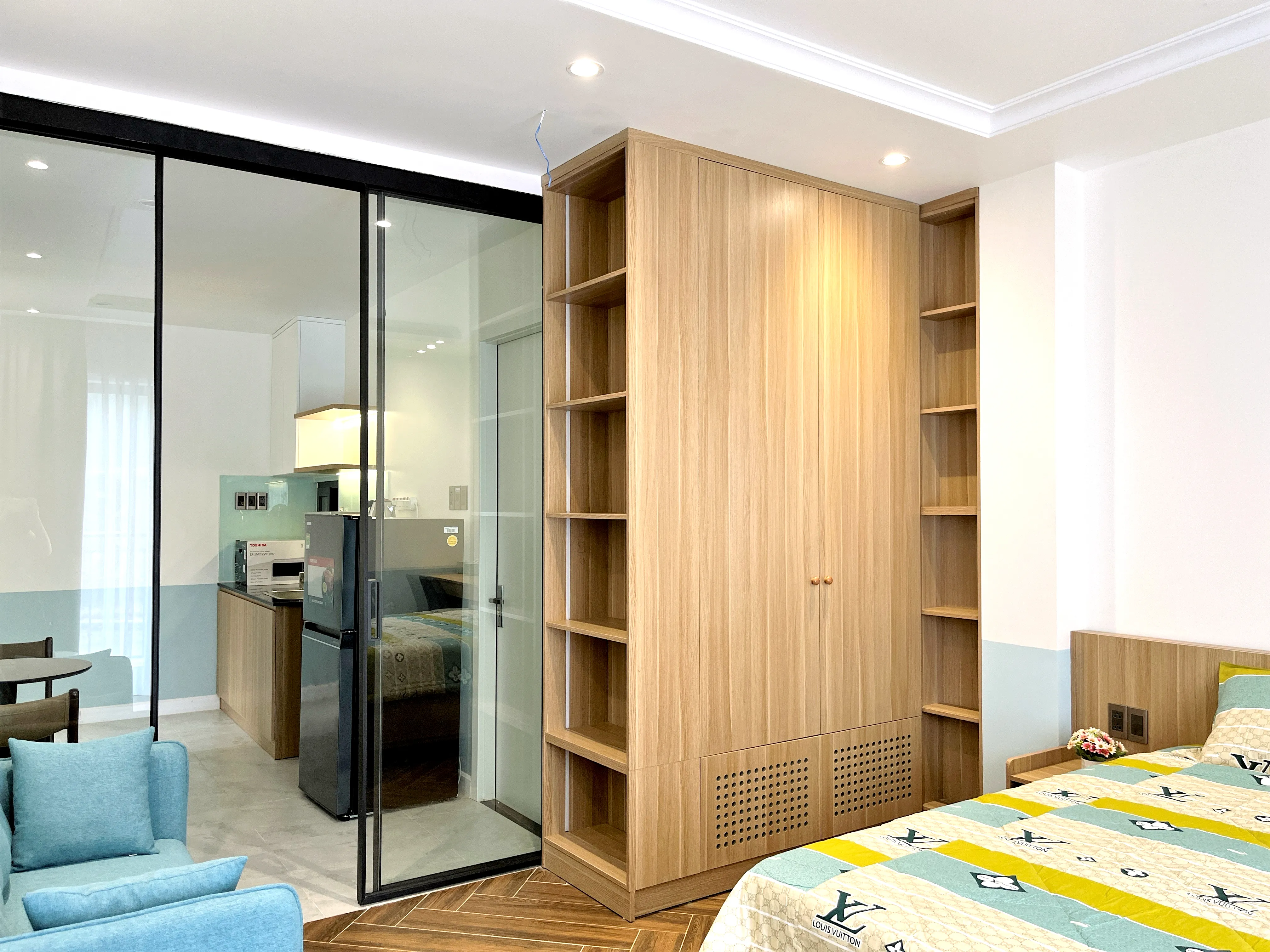 Hong Home Serviced Apartment for Rent in Binh Thanh District HCMC 36sqm 550 USD/month