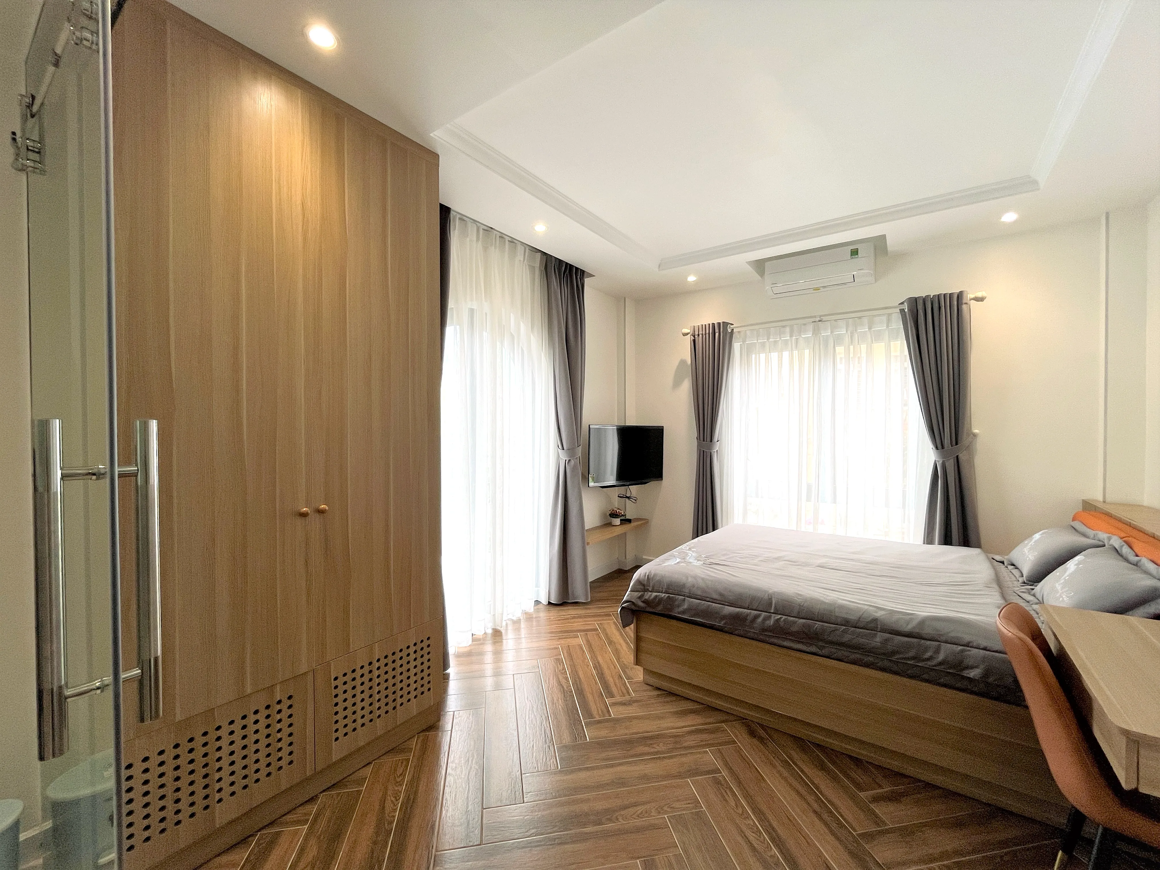 Balcony Hong Home Serviced Apartment For Rent in Binh Thanh HCMC 40sqm 600 USD/month