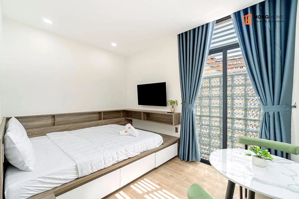 Studio Hong Home Serviced Apartment For Rent in Binh Thanh HCMC 25sqm 470 USD/month