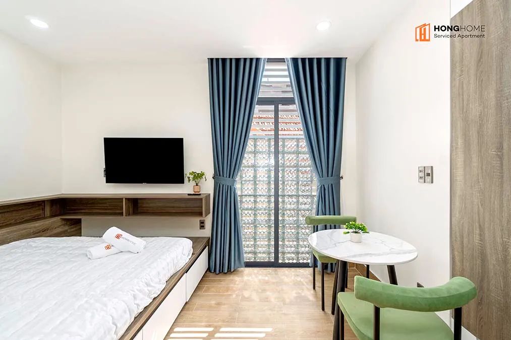 Studio Hong Home Serviced Apartment For Rent in Binh Thanh HCMC 25sqm 470 USD/month