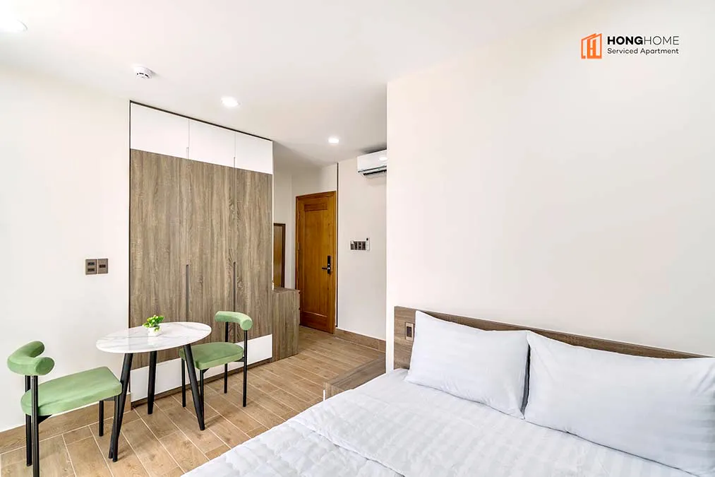Studio Hong Home Serviced Apartment For Rent in Binh Thanh HCMC 25sqm 470 USD/month