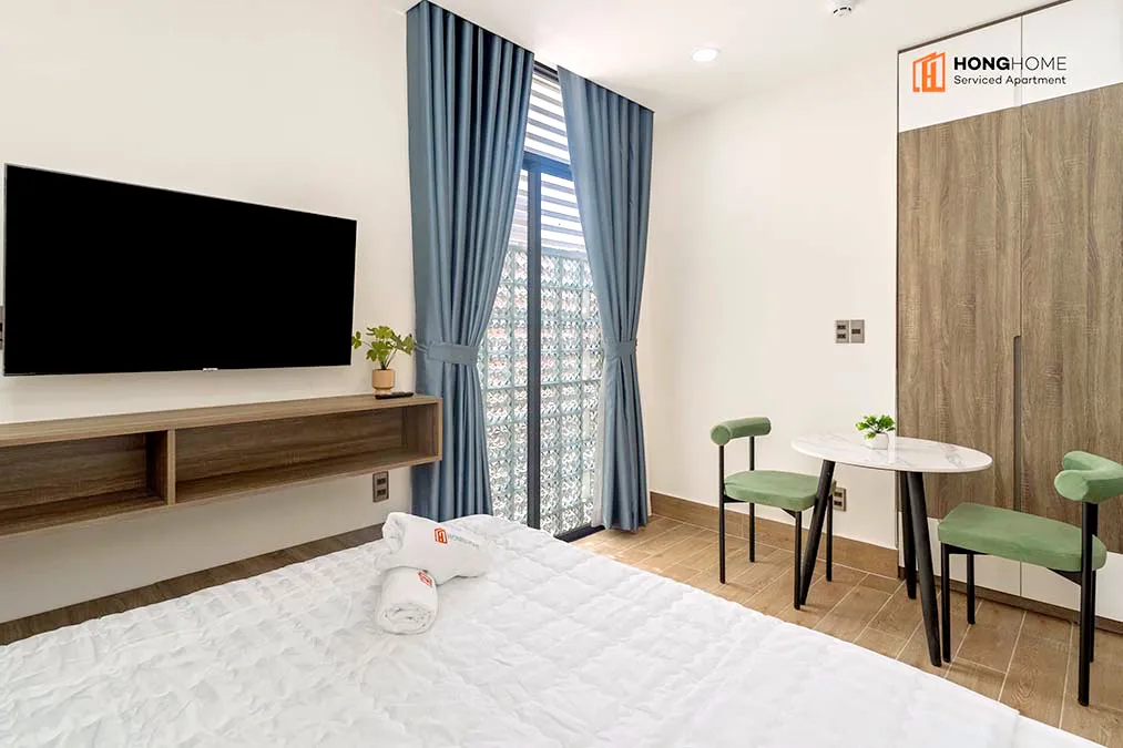 Studio Hong Home Serviced Apartment For Rent in Binh Thanh HCMC 25sqm 470 USD/month