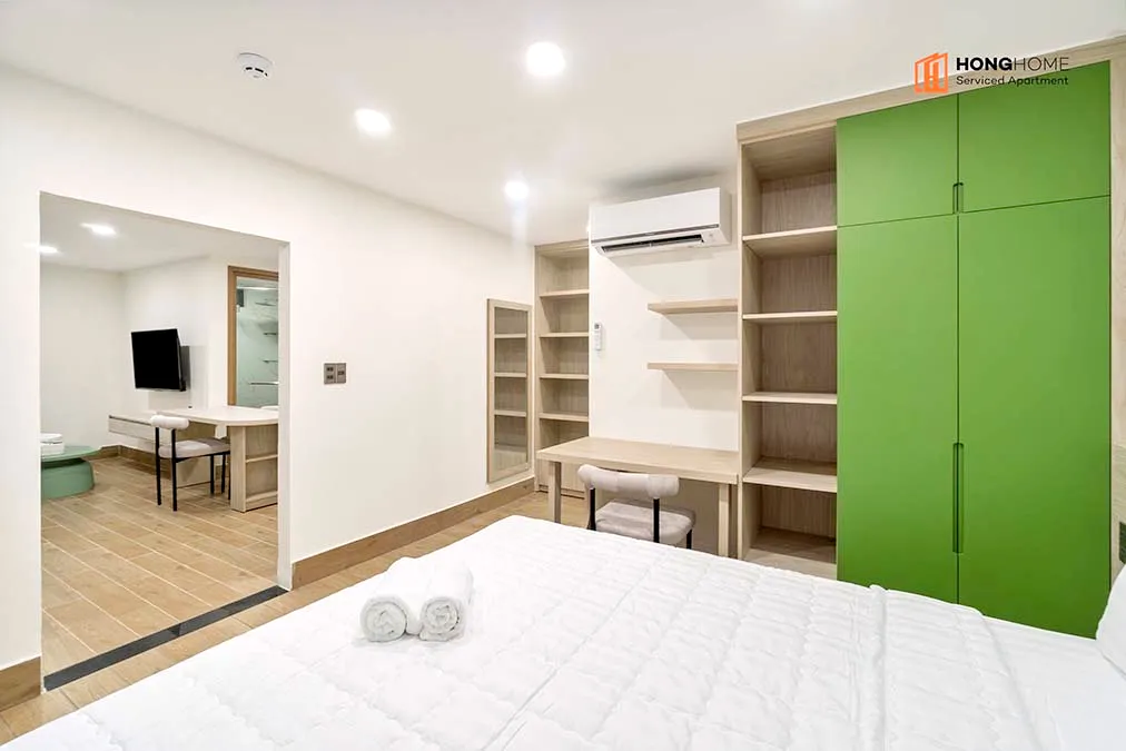 One Bedroom Serviced Apartment For Rent in Binh Thanh District HCMC 45sqm 600 USD/month