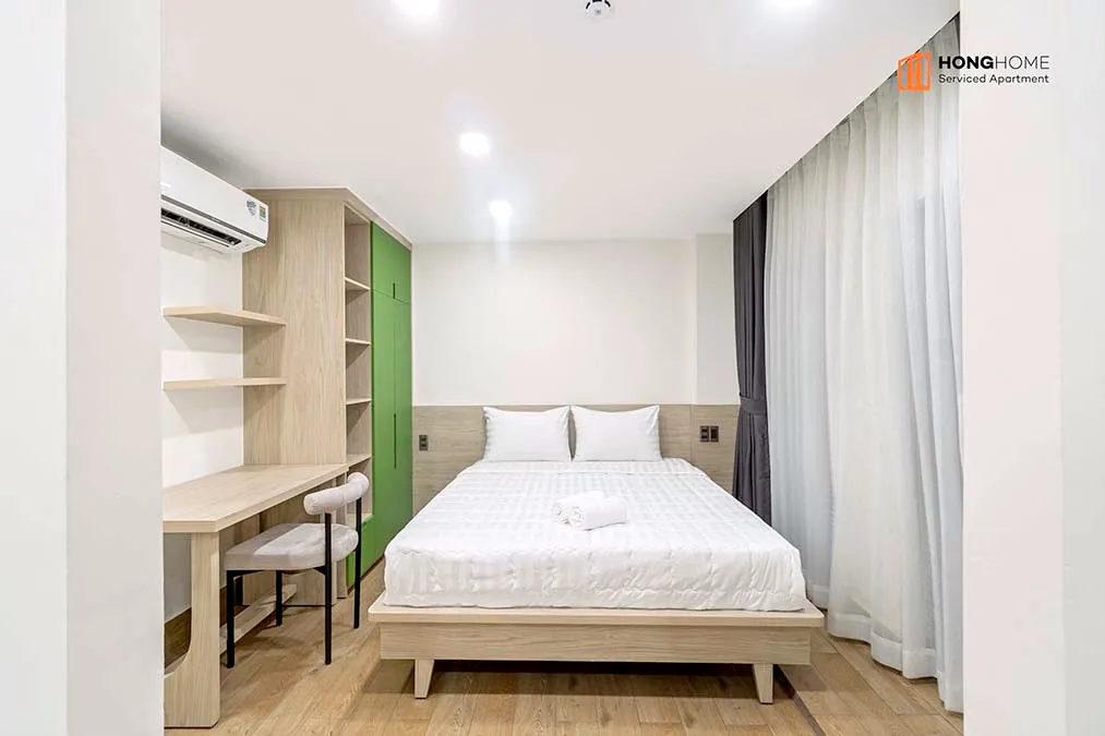 One Bedroom Serviced Apartment For Rent in Binh Thanh District HCMC 45sqm 600 USD/month