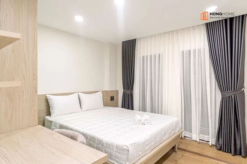 One Bedroom Serviced Apartment For Rent in Binh Thanh District HCMC 45sqm 600 USD/month