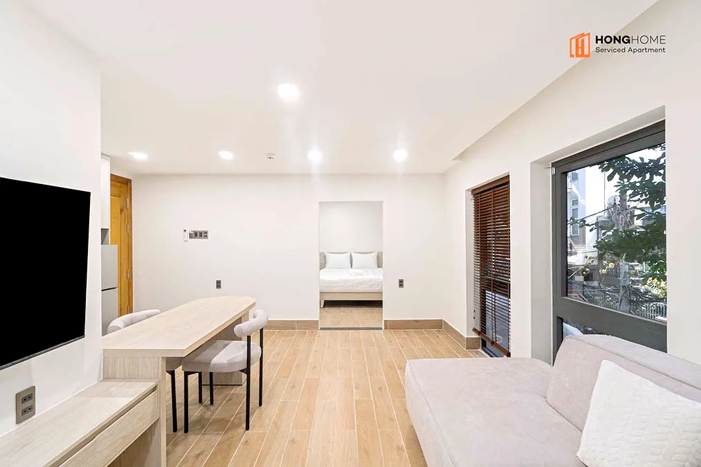 One Bedroom Serviced Apartment For Rent in Binh Thanh District HCMC 45sqm 600 USD/month