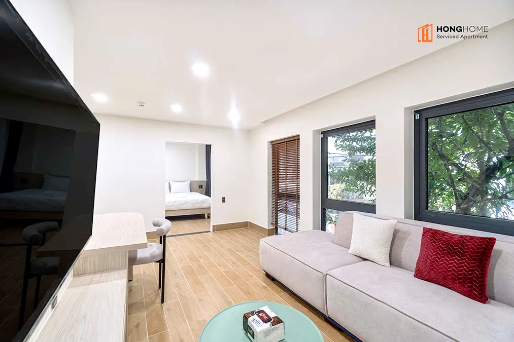 One Bedroom Serviced Apartment For Rent in Binh Thanh District HCMC 45sqm 600 USD/month