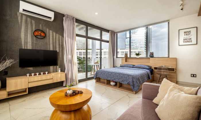 Top House One Bedroom Apartment For Rent in Binh Thanh District HCMC