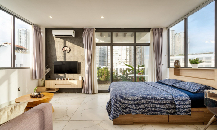 Top House One Bedroom Apartment For Rent in Binh Thanh District HCMC