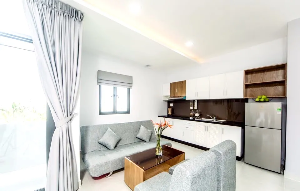 Nice Spacious Studio Apartment For Rent in Nguyen Cuu Van Binh Thanh HCM 50sqm 600 USD/month