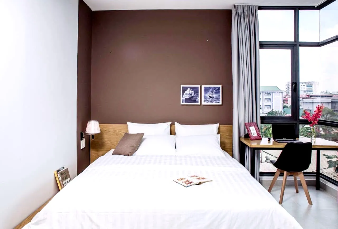Nice Spacious Studio Apartment For Rent in Nguyen Cuu Van Binh Thanh HCM 50sqm 600 USD/month