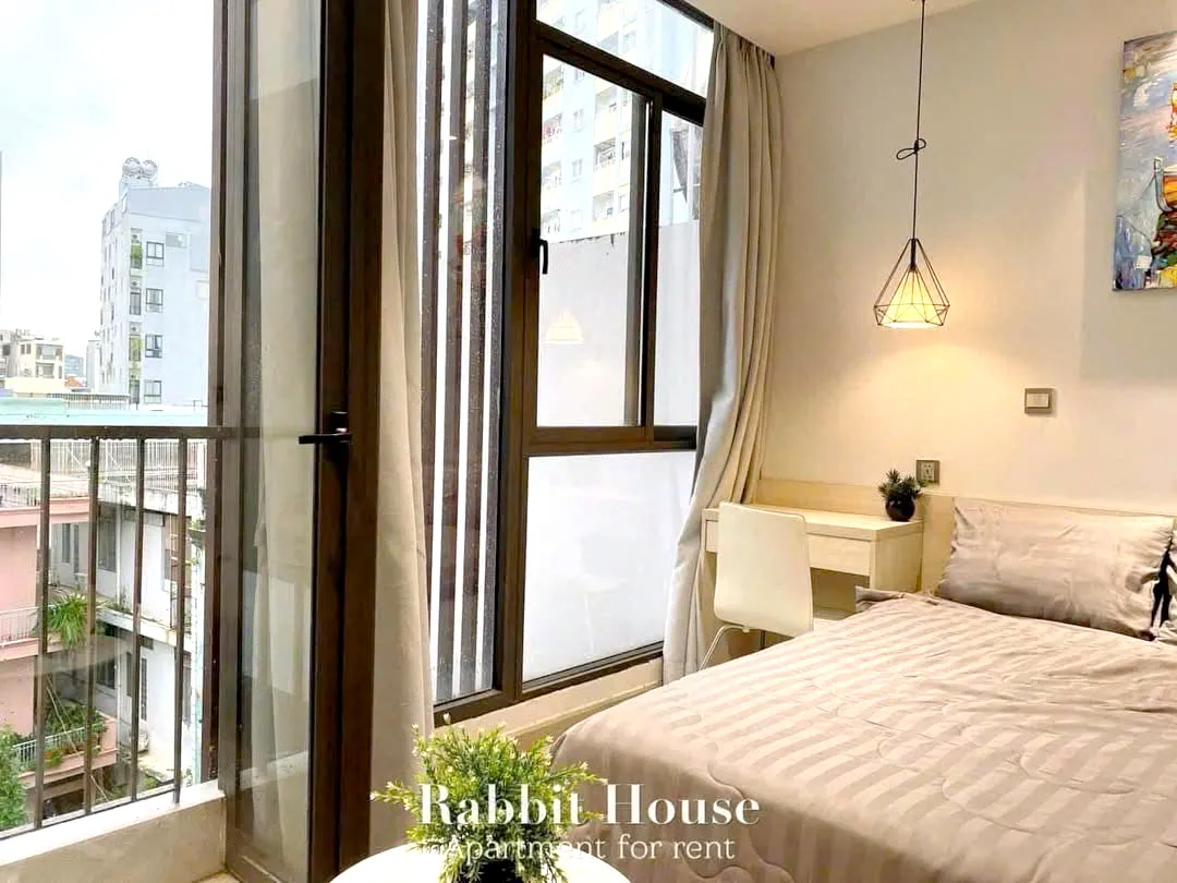 Sunny Studio Serviced Apartment For Rent in Binh Thanh District HCMC 30sqm 450 USD/month
