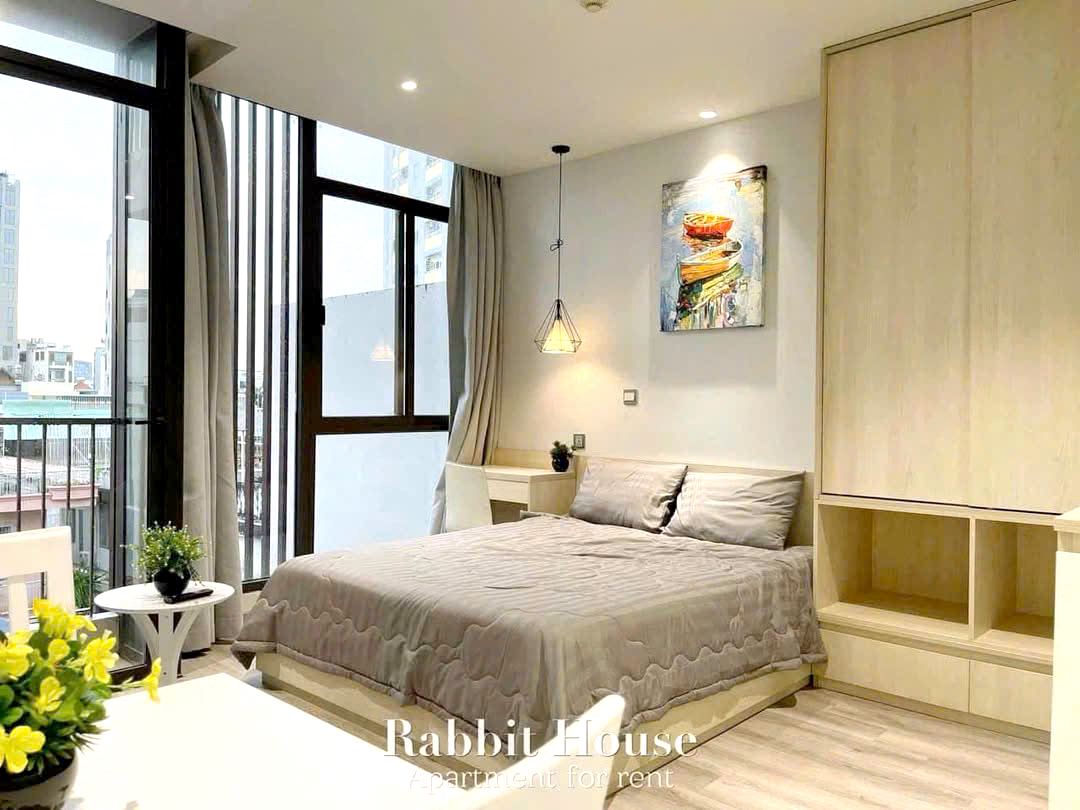 Sunny Studio Serviced Apartment For Rent in Binh Thanh District HCMC