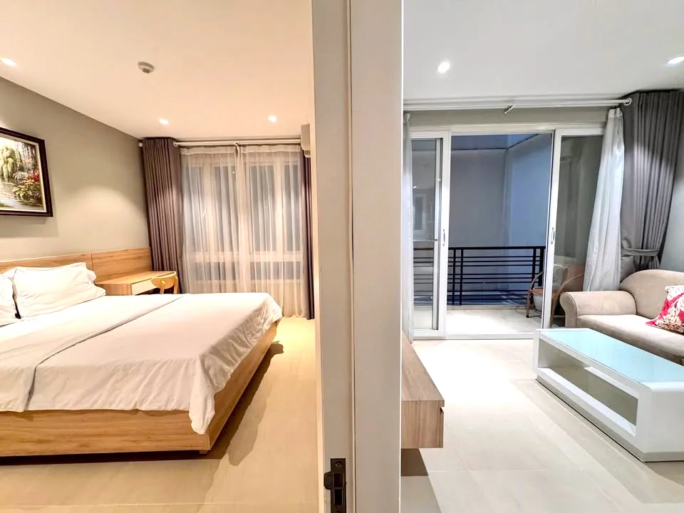 One Bedroom Apartment Bath-tup For Rent in Binh Thanh HCMC 50sqm 600 USD/month