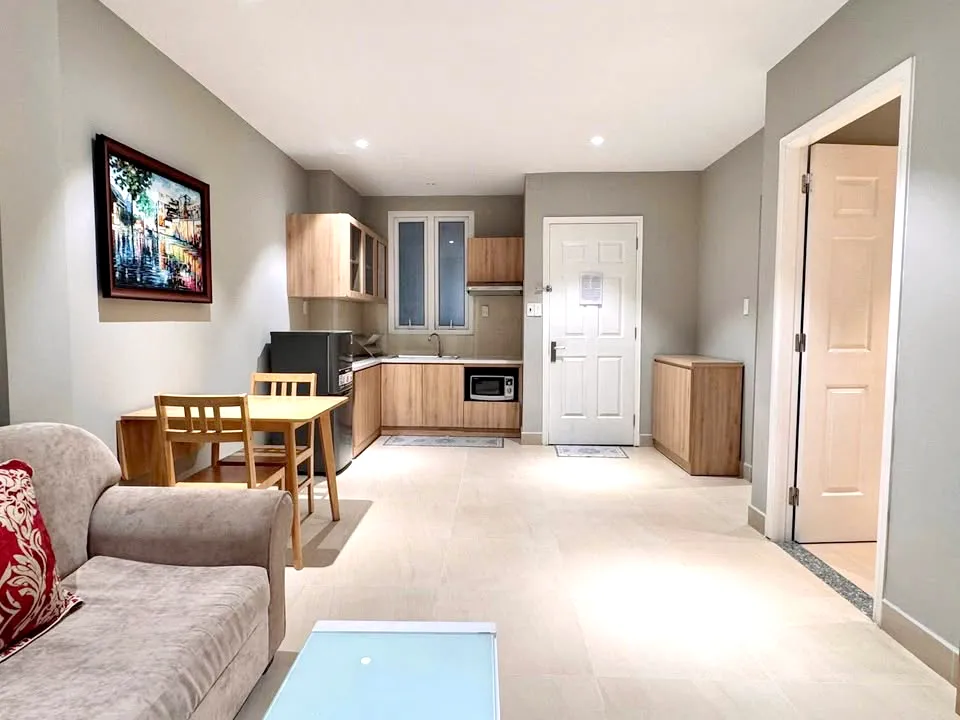 One Bedroom Apartment Bath-tup For Rent in Binh Thanh HCMC 50sqm 600 USD/month