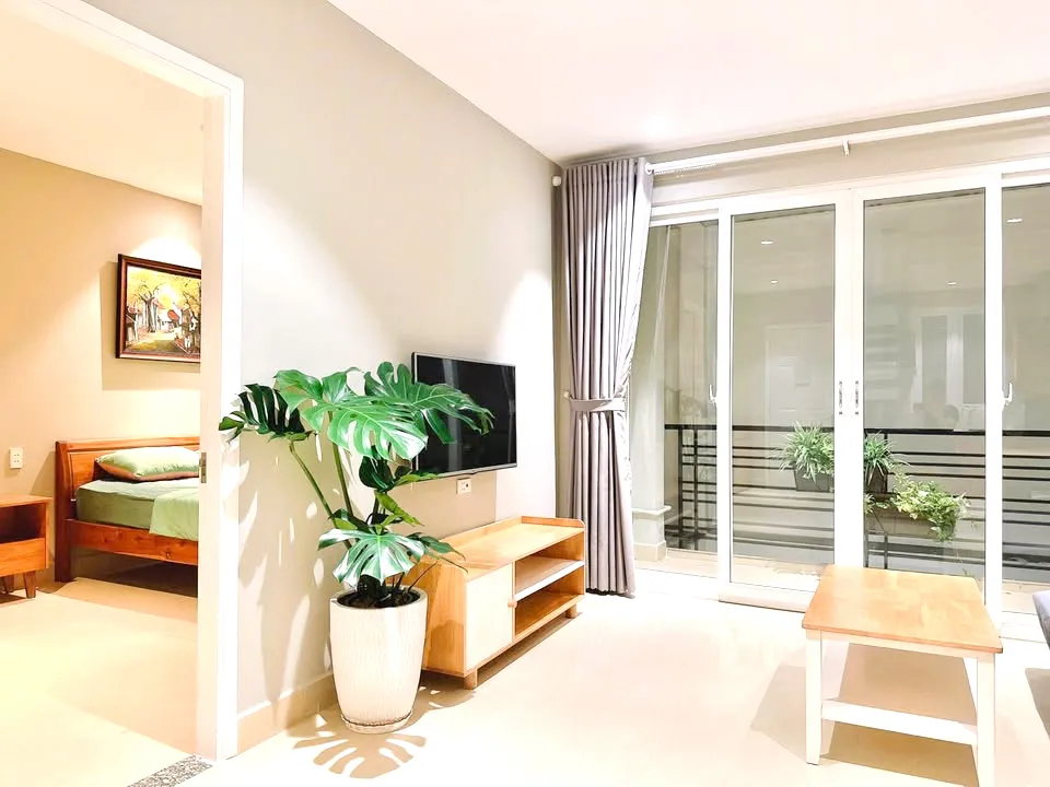 One Bedroom Apartment Bath-tup For Rent in Binh Thanh HCMC 50sqm 600 USD/month