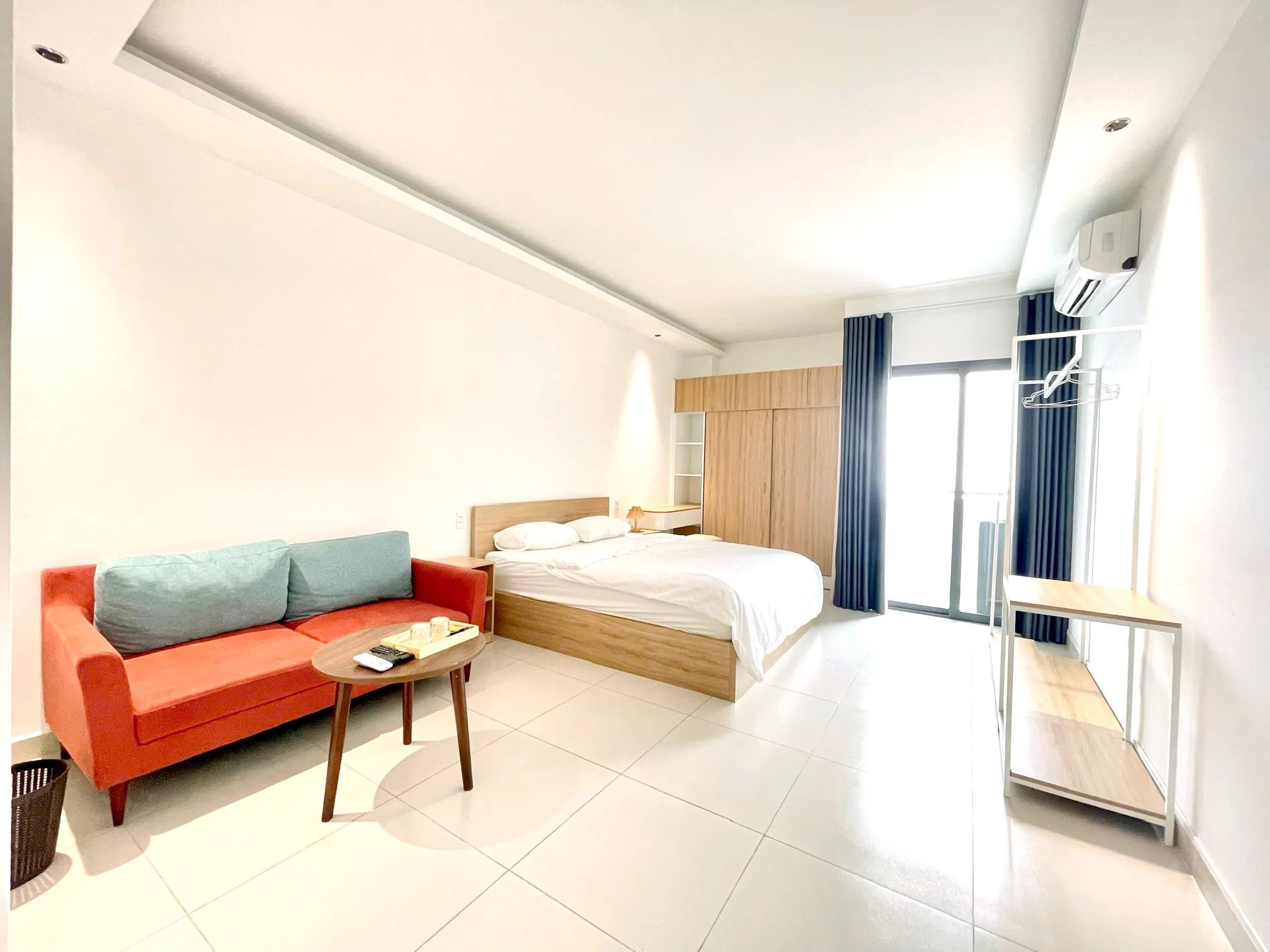Studio Apartment Balcony Nguyen Phi Khanh Tan Dinh District 1 HCMC 45sqm 550 USD/month