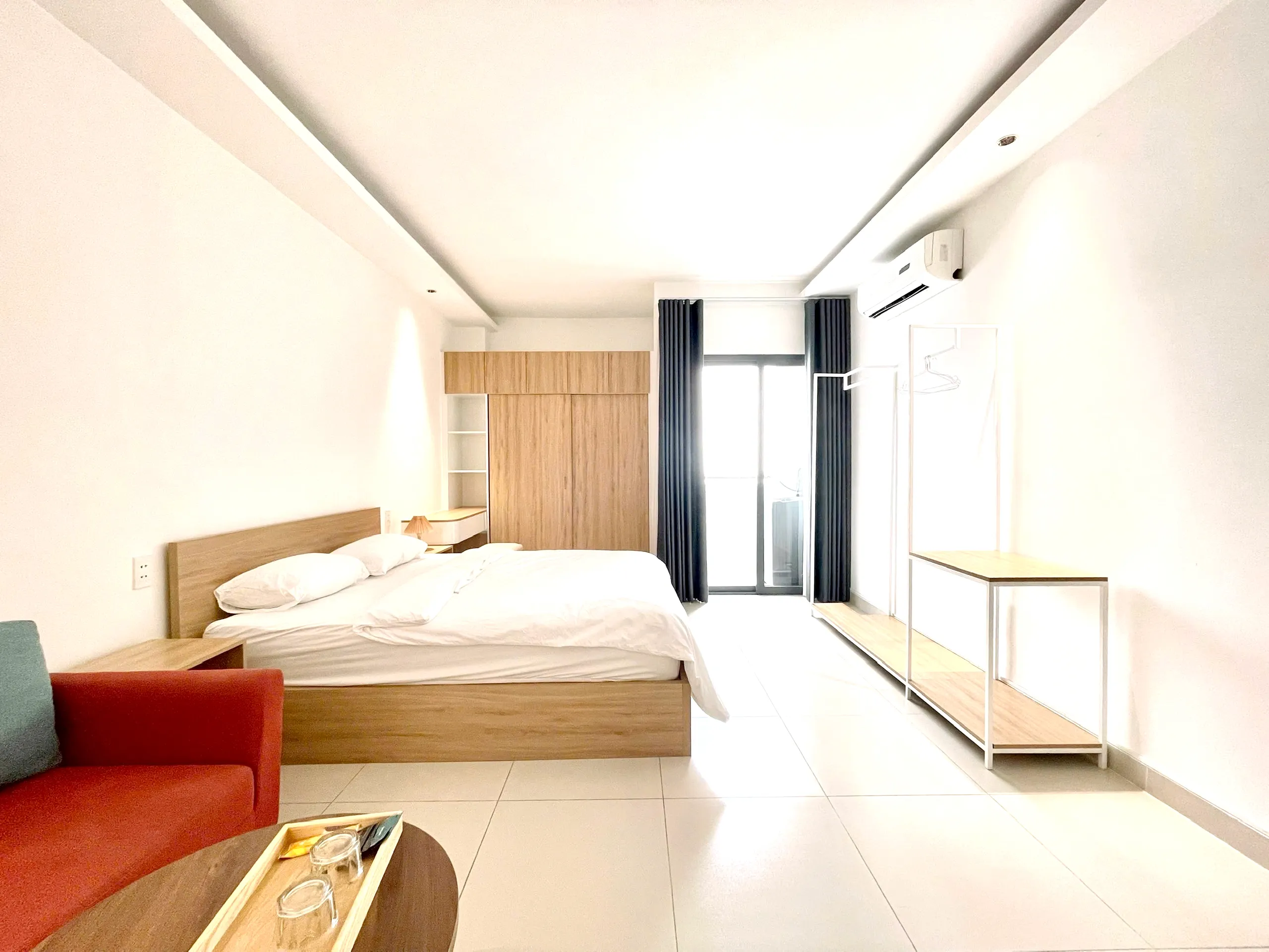 Studio Apartment Balcony Nguyen Phi Khanh Tan Dinh District 1 HCMC 45sqm 550 USD/month