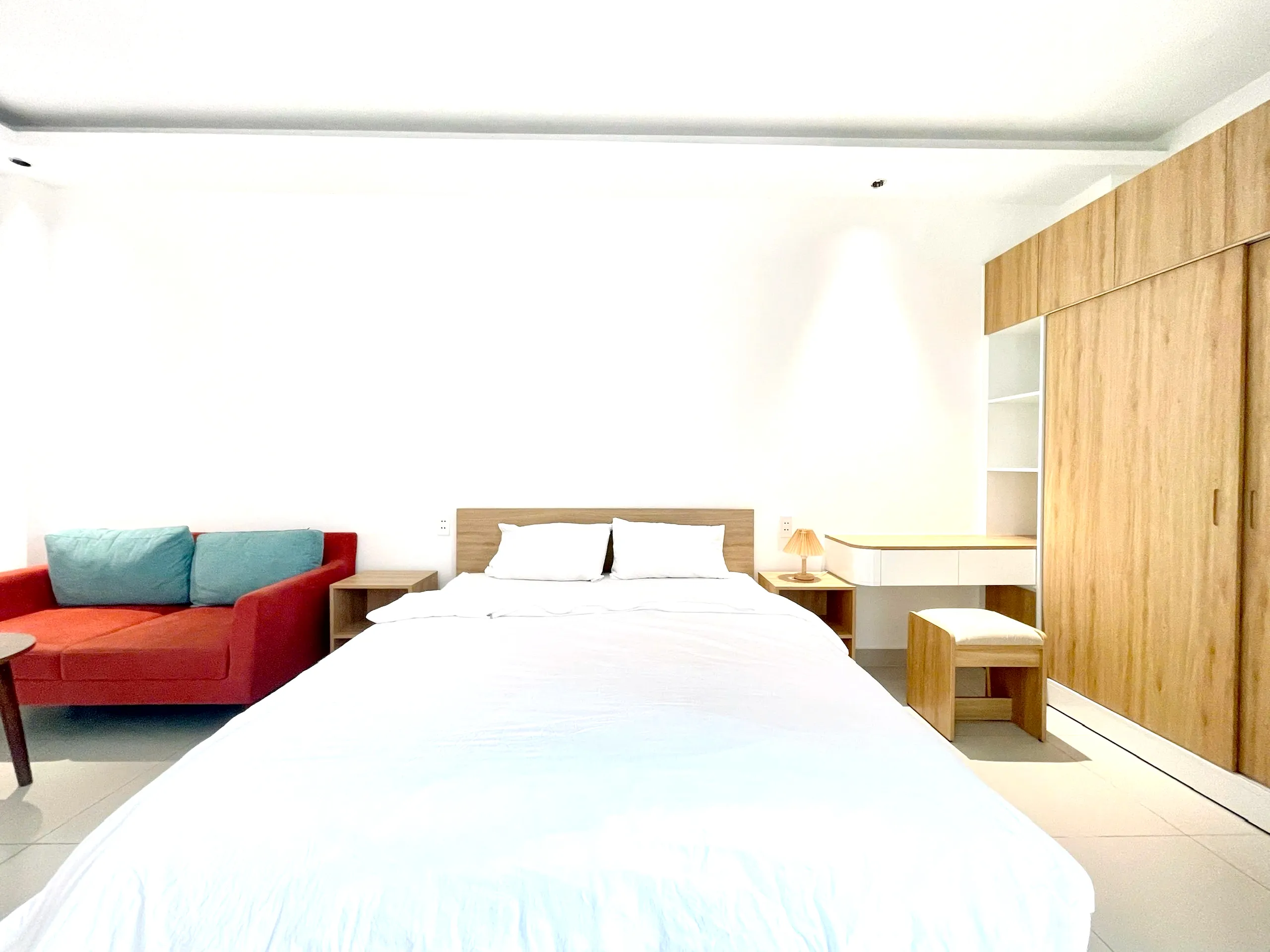 Studio Apartment Balcony Nguyen Phi Khanh Tan Dinh District 1 HCMC 45sqm 550 USD/month
