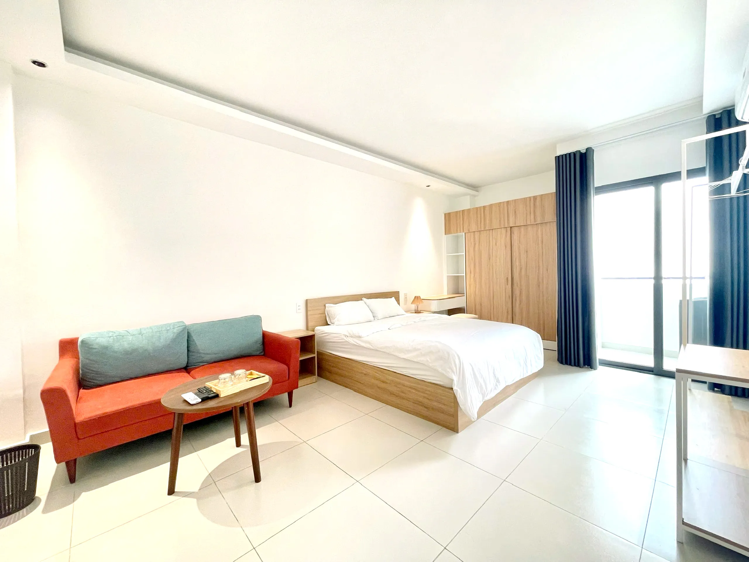 Studio Apartment Balcony Nguyen Phi Khanh Tan Dinh District 1 HCMC 45sqm 550 USD/month