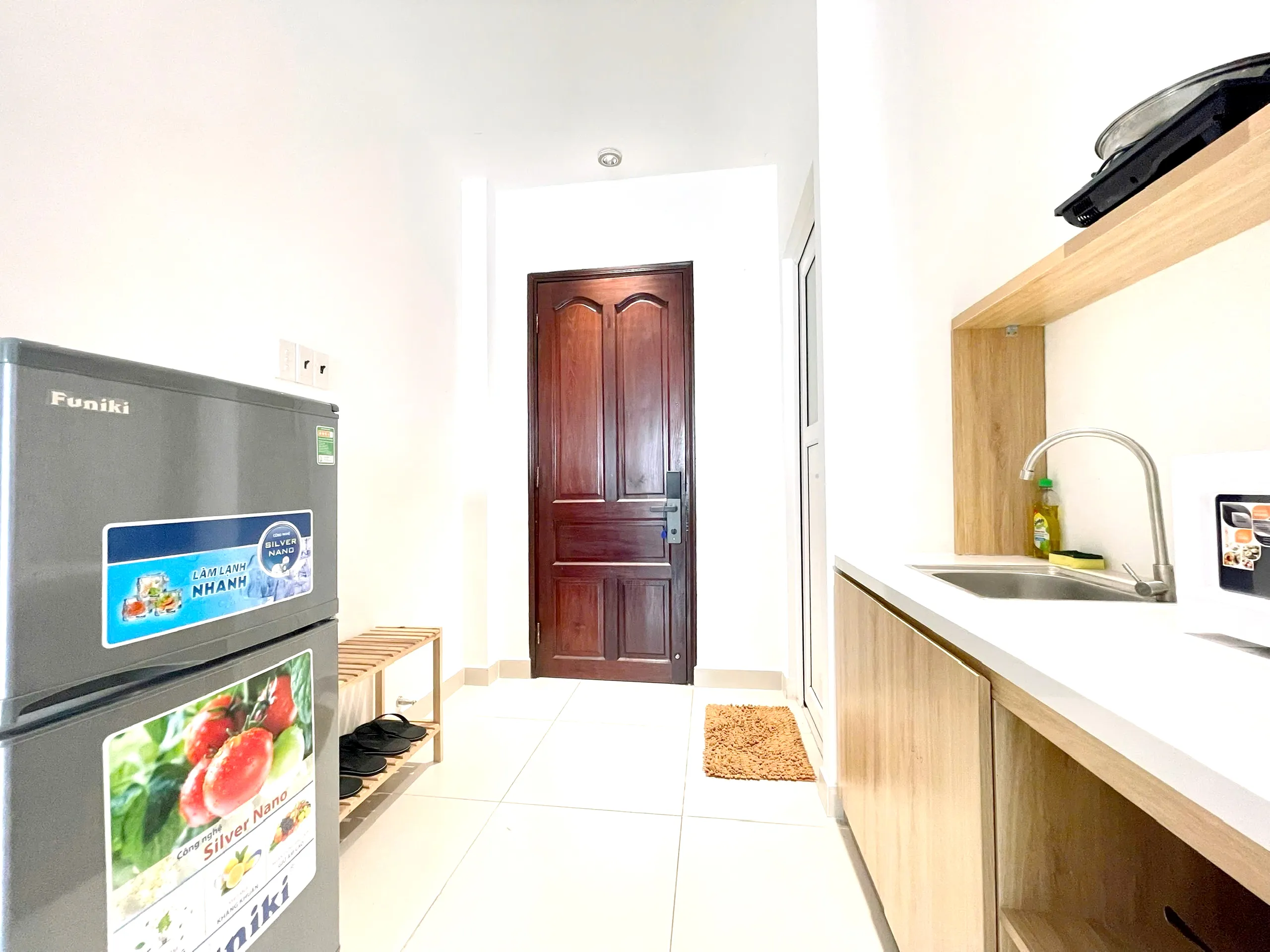 Studio Apartment Balcony Nguyen Phi Khanh Tan Dinh District 1 HCMC 45sqm 550 USD/month