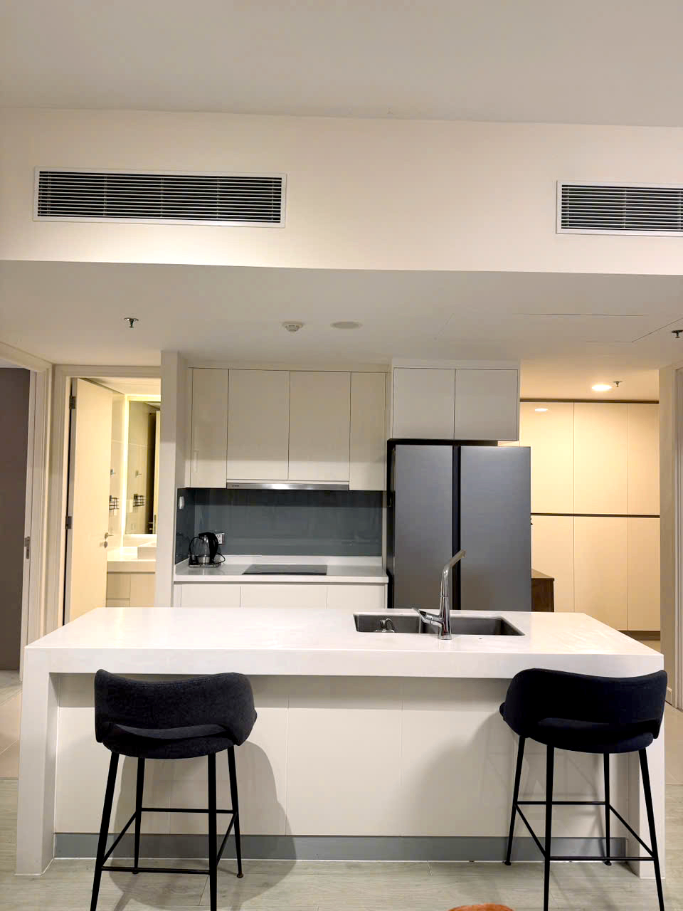 Open Kitchen 02 Bedrom Gateway Thao Dien Apartment For Rent HCMC