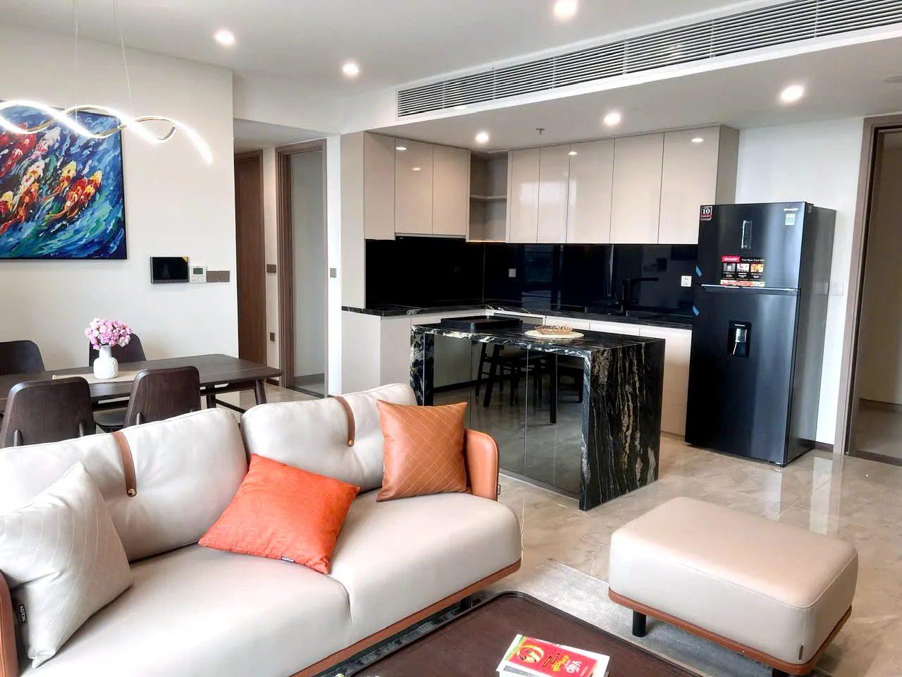 Low Floor 02 Bedroom Thao Dien Green Apartment For Rent HCMC 87sqm 1,400 USD/month