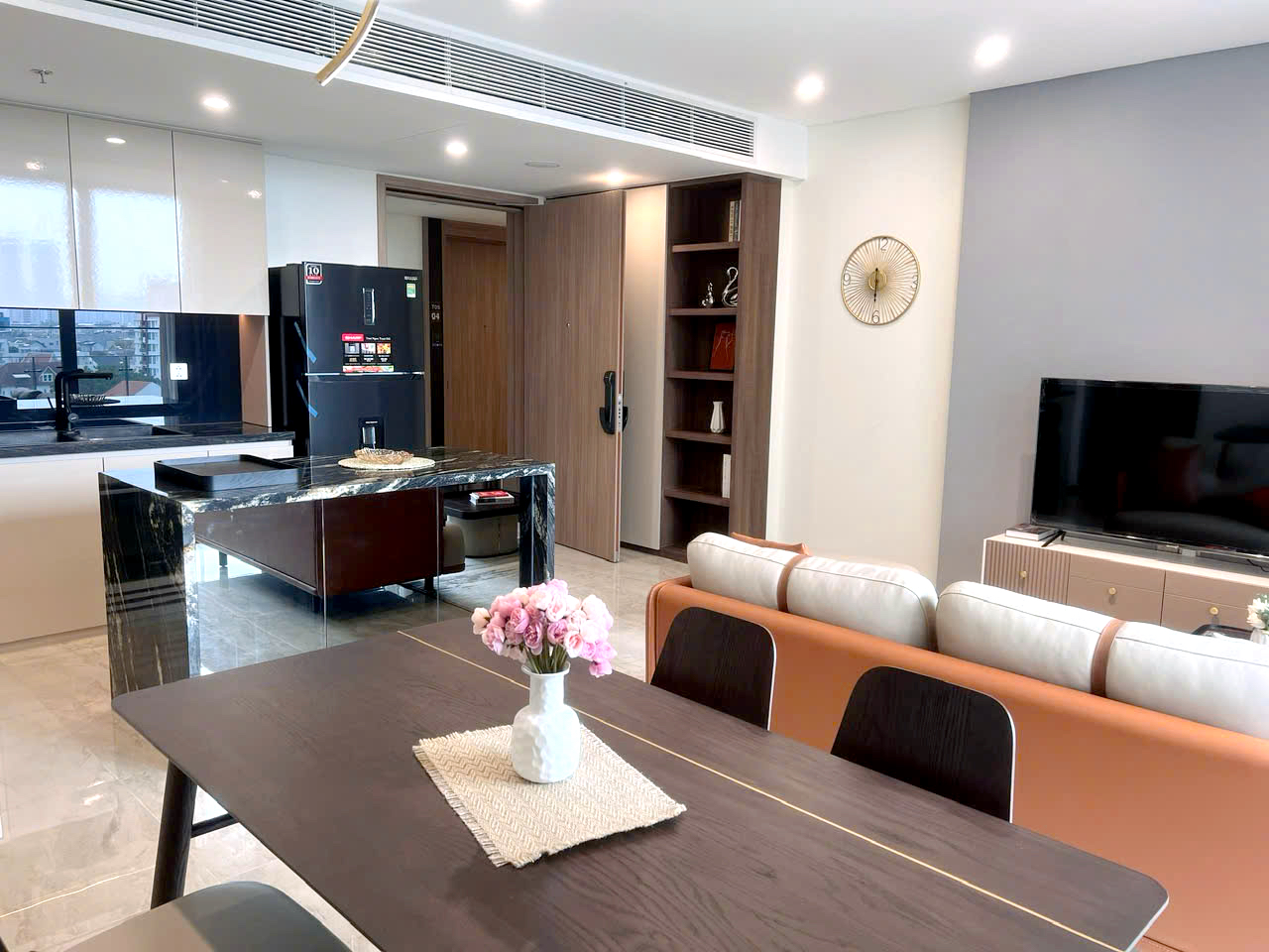 Low Floor 02 Bedroom Thao Dien Green Apartment For Rent HCMC