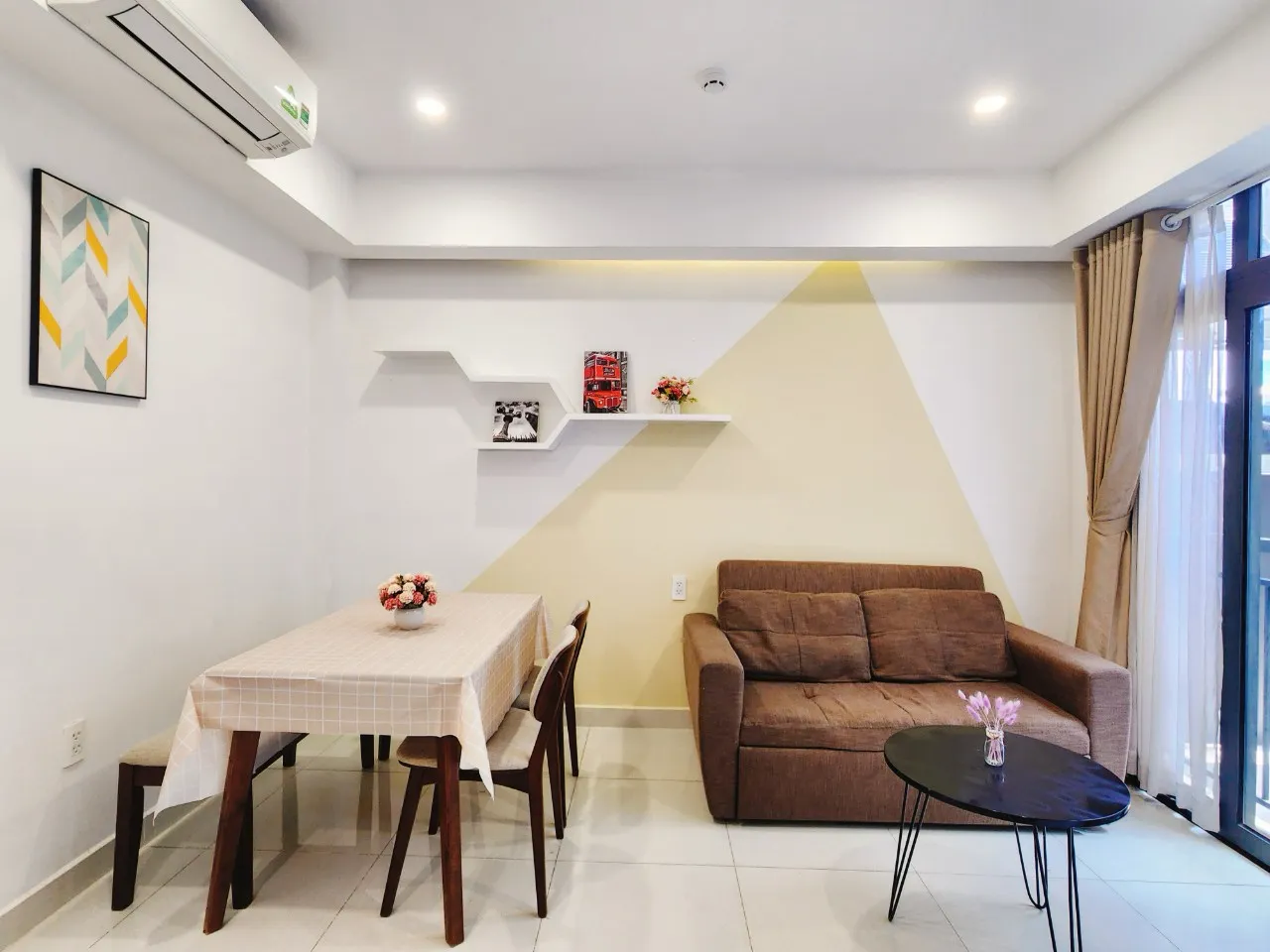 One Bedroom Thien My Home Serviced Apartment For Rent in Phu Nhuan HCMC 40sqm 550 USD/month