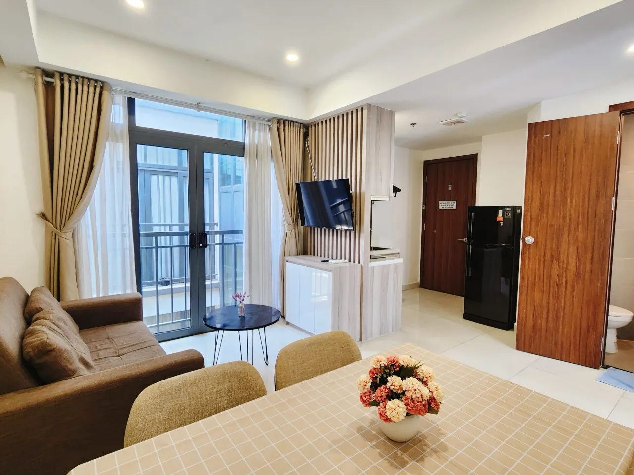 One Bedroom Thien My Home Serviced Apartment For Rent in Phu Nhuan HCMC 40sqm 550 USD/month