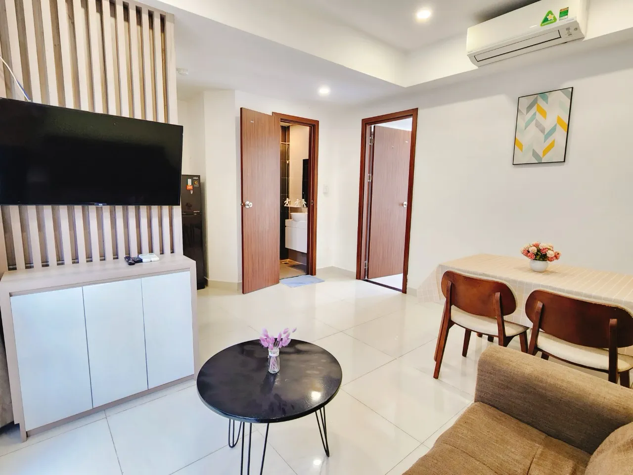 One Bedroom Thien My Home Serviced Apartment For Rent in Phu Nhuan HCMC 40sqm 550 USD/month