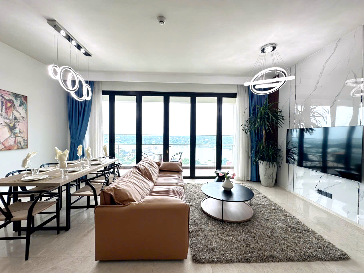 River View 4 Bedroom Apartment for Rent in D'Edge Thao Dien | 188sqm Floor 12