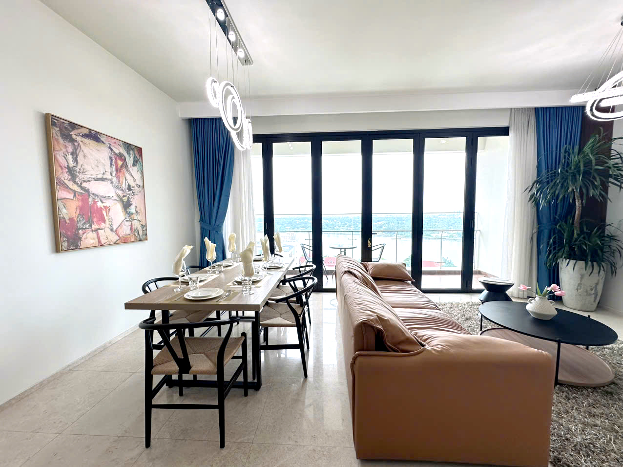 River View 4 Bedroom Apartment for Rent in D'Edge Thao Dien | 188sqm Floor 12
