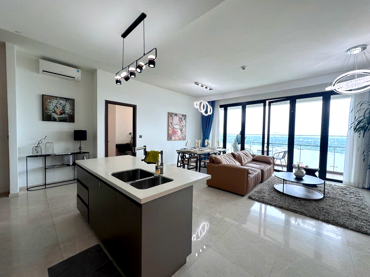 River View 4 Bedroom Apartment for Rent in D'Edge Thao Dien | 188sqm Floor 12