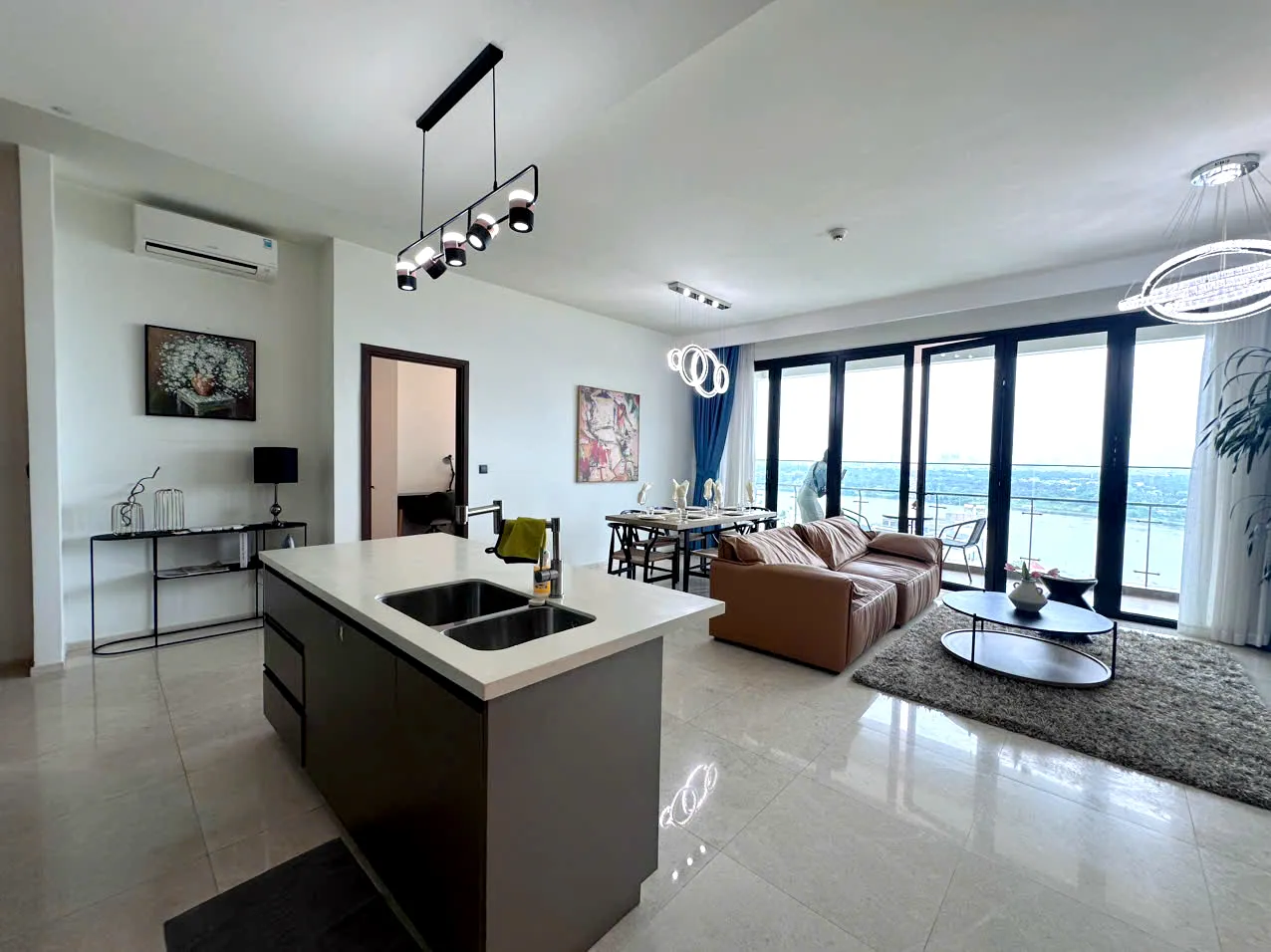 River View 4 Bedroom Apartment for Rent in D'Edge Thao Dien 188sqm 5,000 USD/month