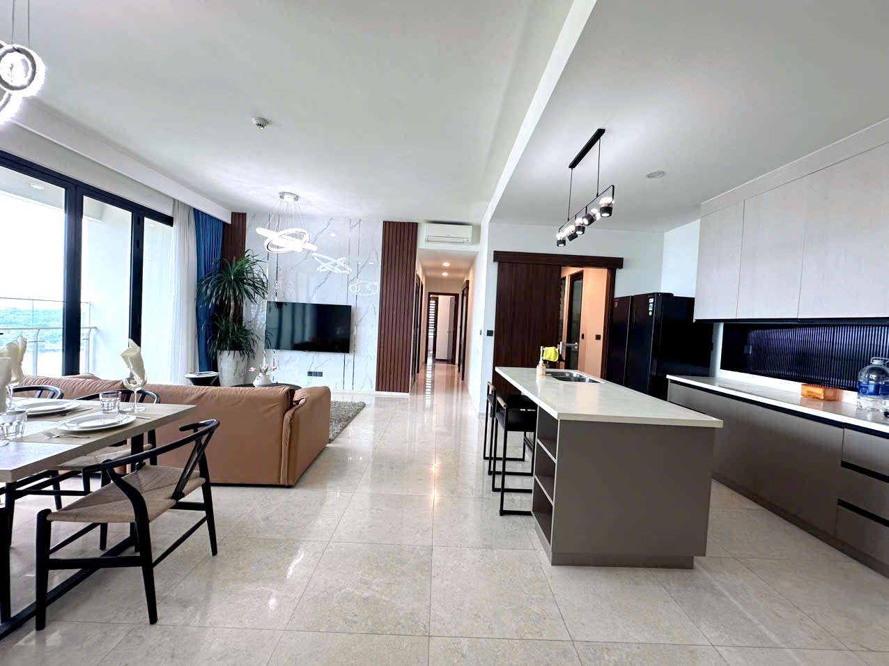 River View 4 Bedroom Apartment for Rent in D'Edge Thao Dien | 188sqm Floor 12