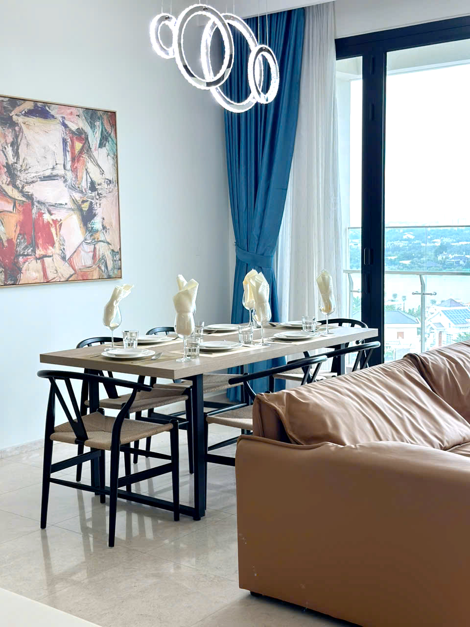 River View 4 Bedroom Apartment for Rent in D'Edge Thao Dien | 188sqm Floor 12