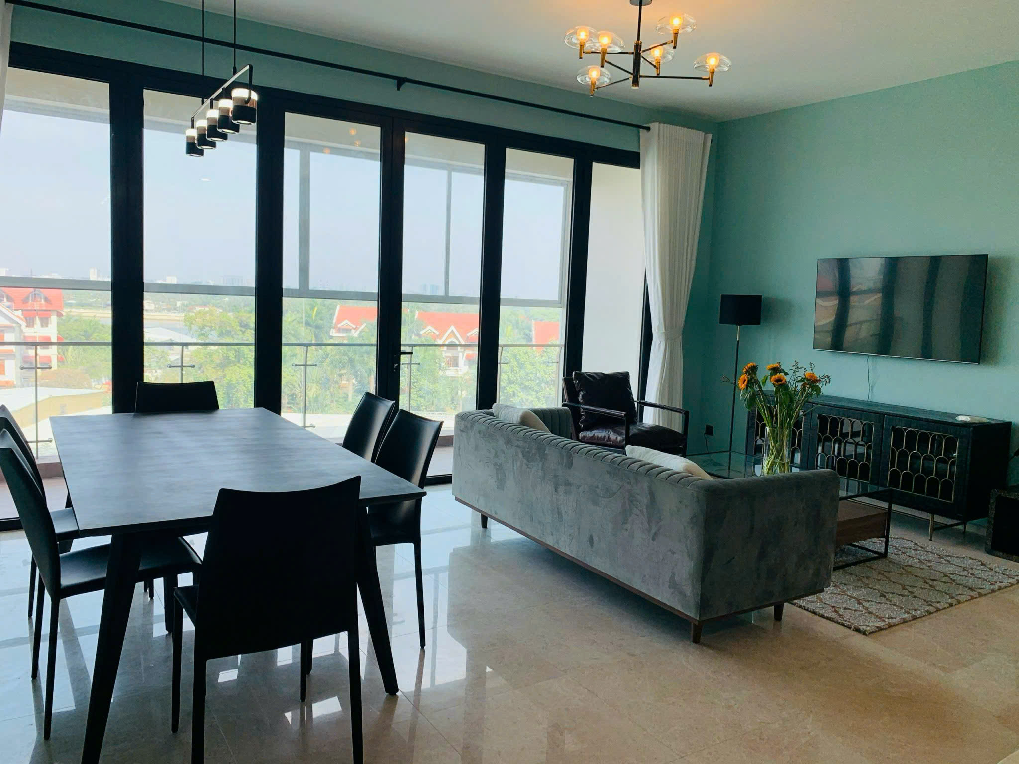 4 Bedroom Apartment for Rent in D'Edge Thao Dien | 188sqm River & Villa View