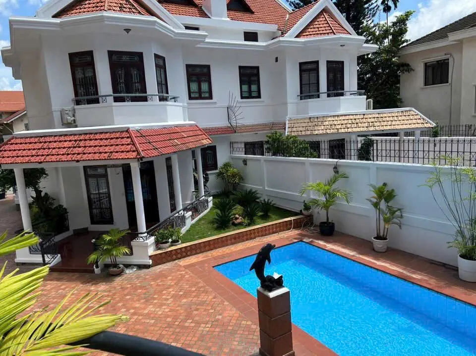 Very Big Swimming Pool Villa For Rent in An Phu Thu Duc City HCM 650sqm 3,200 USD/month