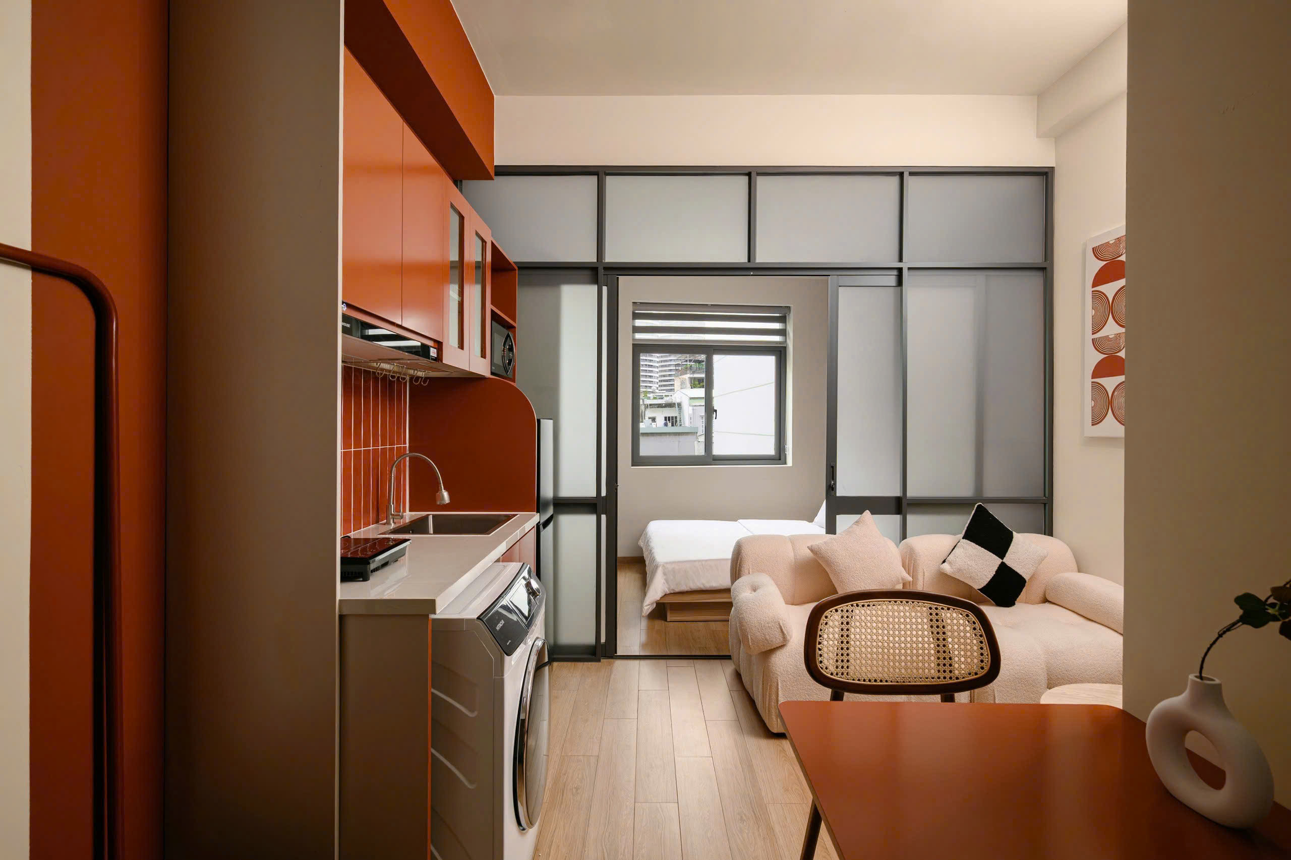 Studio Apartment for Rent in Binh Thanh District, HCMC — $600/month 35sqm 550 USD/month