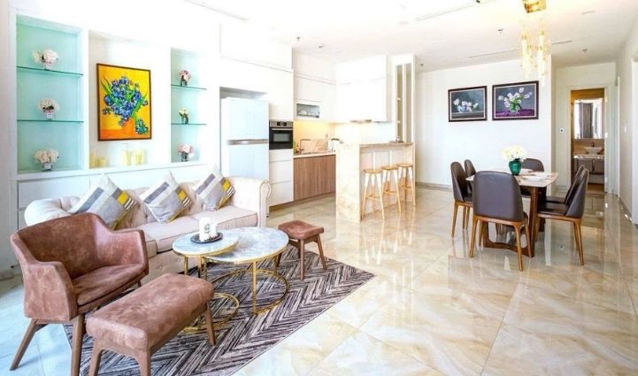 3-Bedroom Luxury Apartment Vinhomes Golden River, District 1 — $1,819/month 118sqm 1,819 USD/month