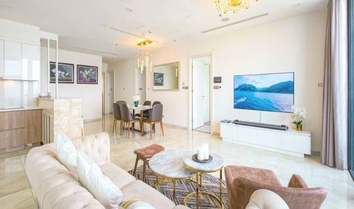 3-Bedroom Luxury Apartment Vinhomes Golden River, District 1 — $1,819/month 118sqm 1,819 USD/month