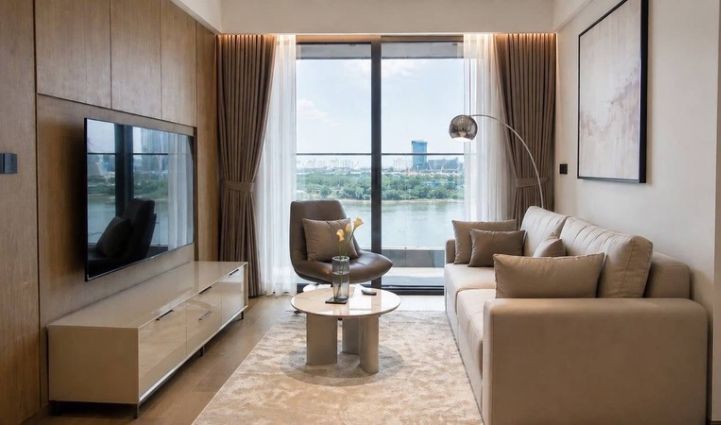 1-Bedroom Grand Marina Saigon Apartment, $2,462/month, District 1 HCMC 63sqm 2,462 /month