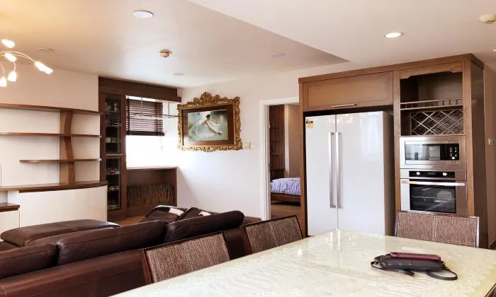 Amazing Wooden Style Three Bedroom Ben Thanh Tower Apartment For Rent District 1 HCMC 120sqm 2,500 USD/month