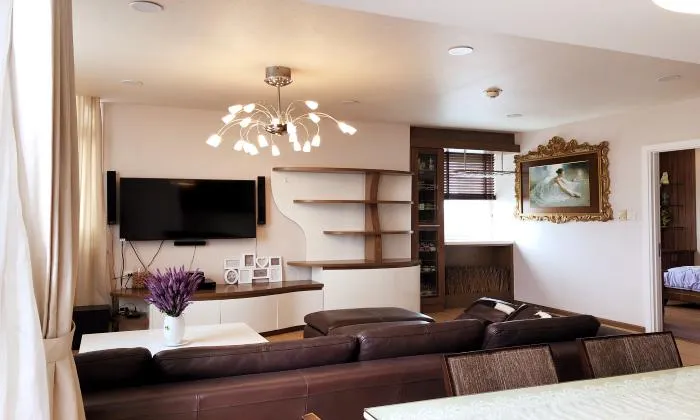 Amazing Wooden Style Three Bedroom Ben Thanh Tower Apartment For Rent District 1 HCMC 120sqm 2,500 USD/month
