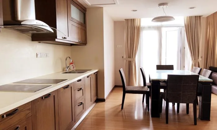 Amazing Wooden Style Three Bedroom Ben Thanh Tower Apartment For Rent District 1 HCMC 120sqm 2,500 USD/month