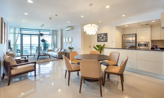 Renovation Three Bedroom Apartment For Rent in Sailing Tower District 1 HCMC 124sqm 2,000 USD/month