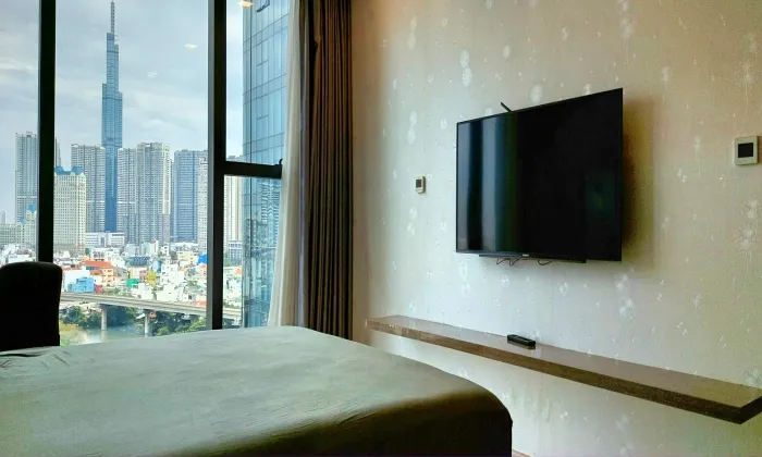 Big Size Two Bedroom Apartment For Rent in Vinhomes Golden River District 1 HCMC 84sqm 1,300 USD/month