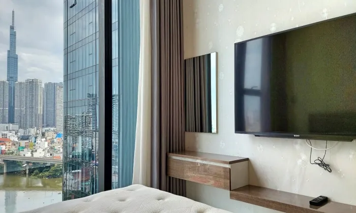 Big Size Two Bedroom Apartment For Rent in Vinhomes Golden River District 1 HCMC 84sqm 1,300 USD/month